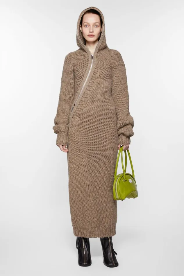 Acne Studios Bowlina Mini Shoulder Bag Lime Green Woman Bags