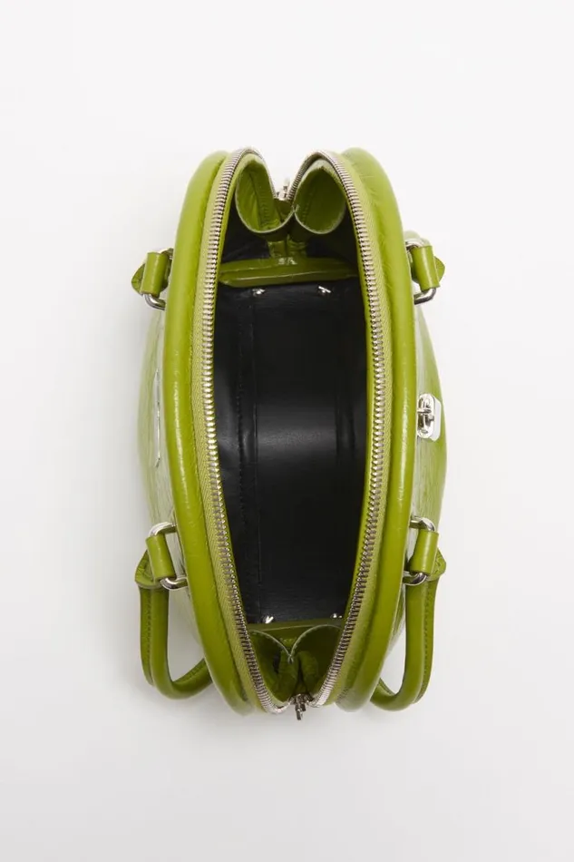 Acne Studios Bowlina Mini Shoulder Bag Lime Green Woman Bags