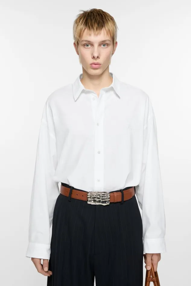 Acne Studios Buttonup Shirt White Man Shirts