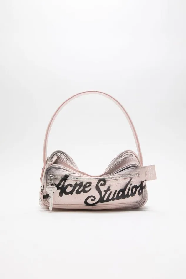 Acne Studios Camero Small Shoulder Bag Pale Pink Woman Bags