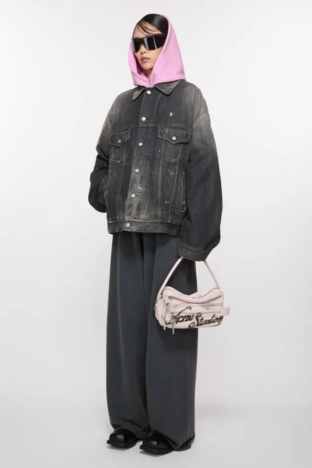Acne Studios Camero Small Shoulder Bag Pale Pink Woman Bags