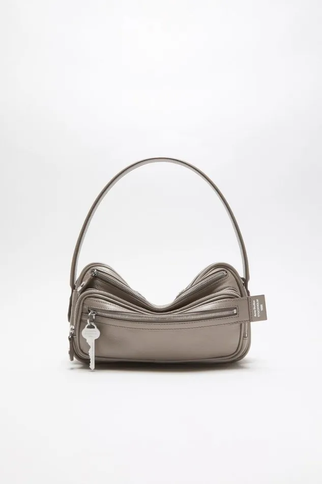 Acne Studios Camero Small Shoulder Bag Taupe Beige Woman Bags