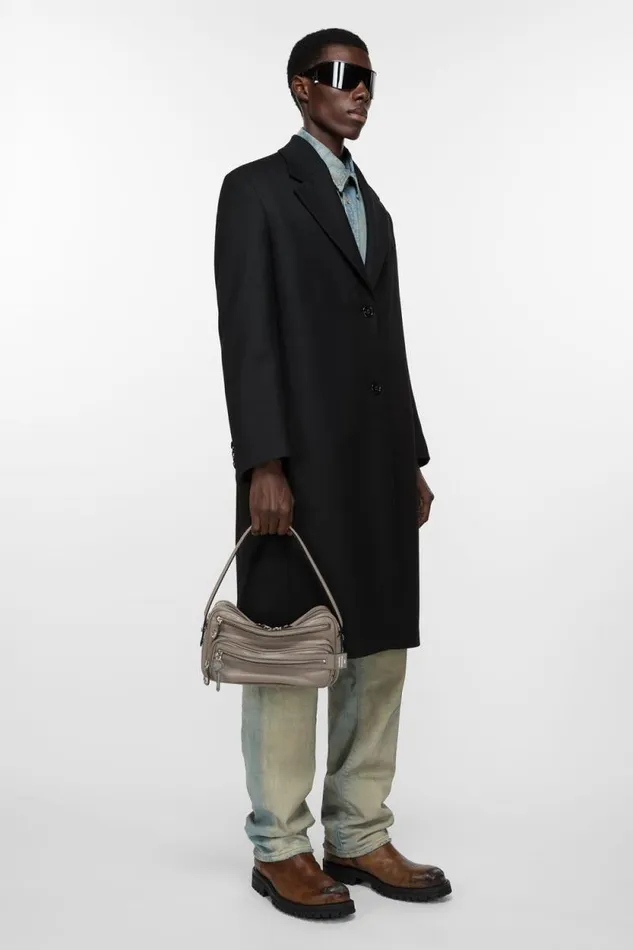 Acne Studios Camero Small Shoulder Bag Taupe Beige Woman Bags