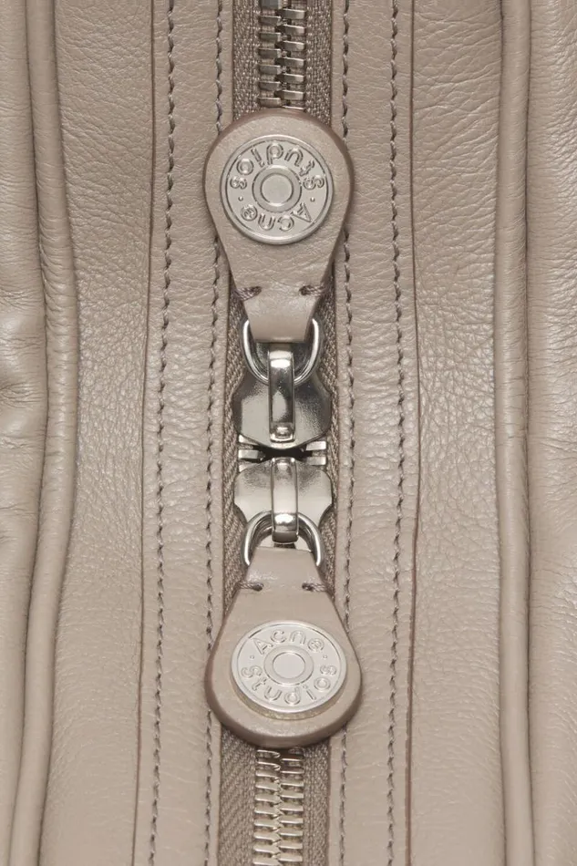 Acne Studios Camero Small Shoulder Bag Taupe Beige Woman Bags