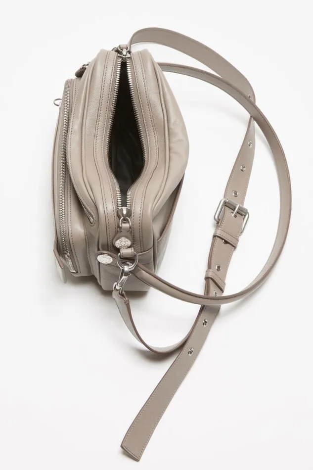 Acne Studios Camero Small Shoulder Bag Taupe Beige Woman Bags