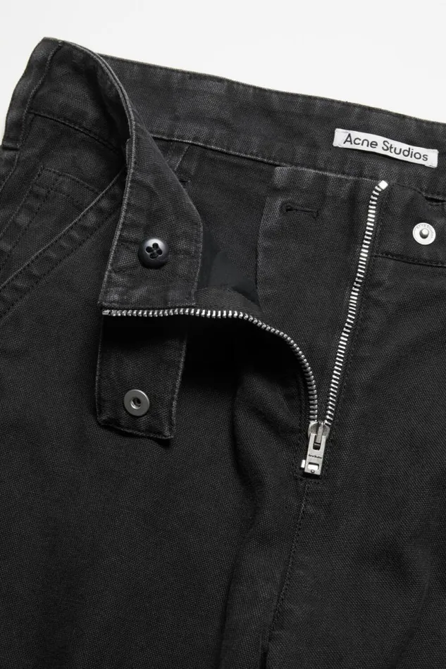 Acne Studios Cargo Trousers Charcoal Grey Woman Trousers