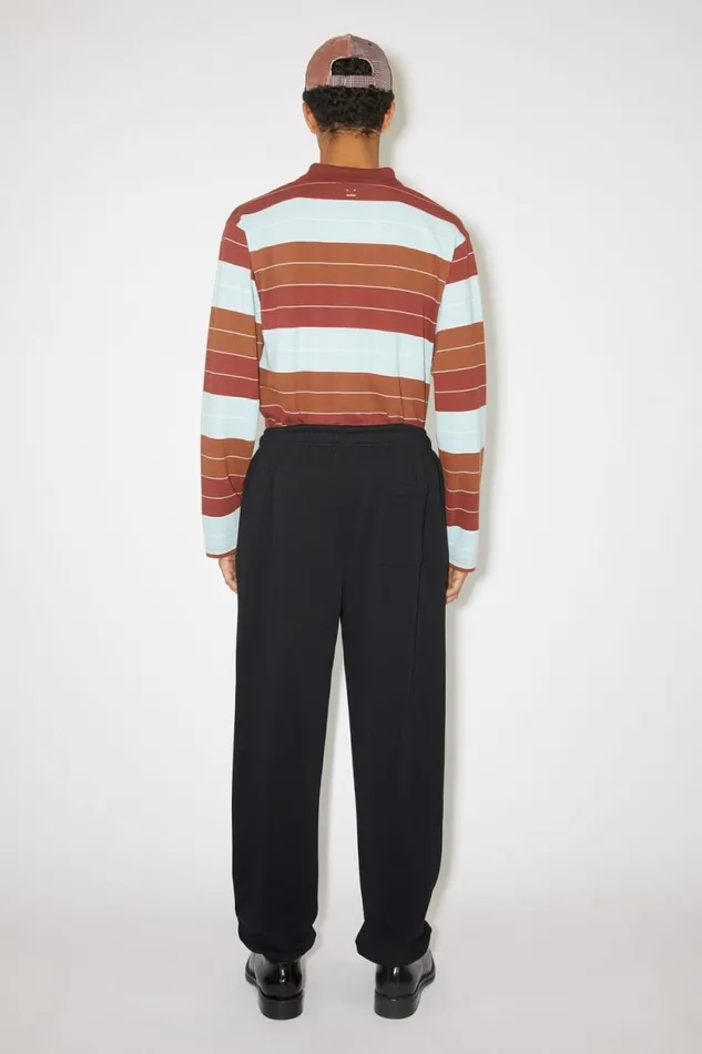 Acne Studios Cotton Sweatpants Black Man Trousers