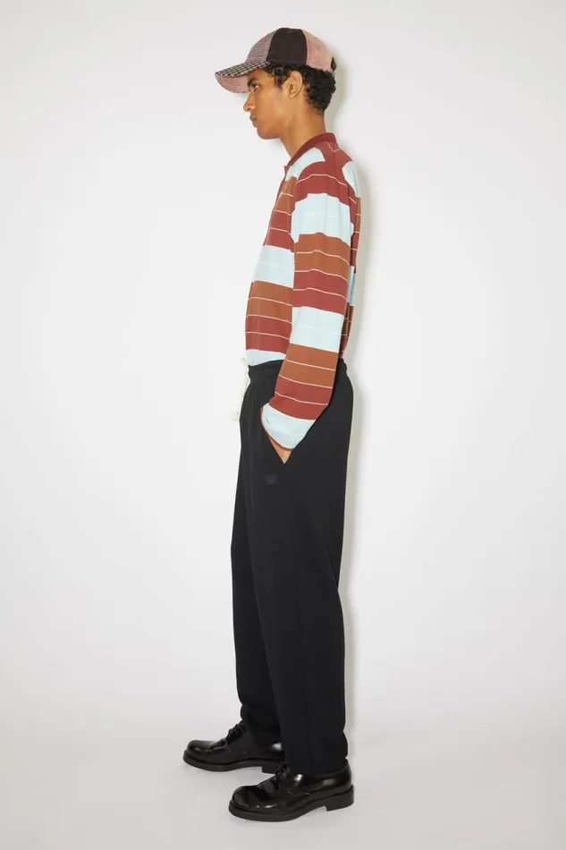 Acne Studios Cotton Sweatpants Black Man Trousers