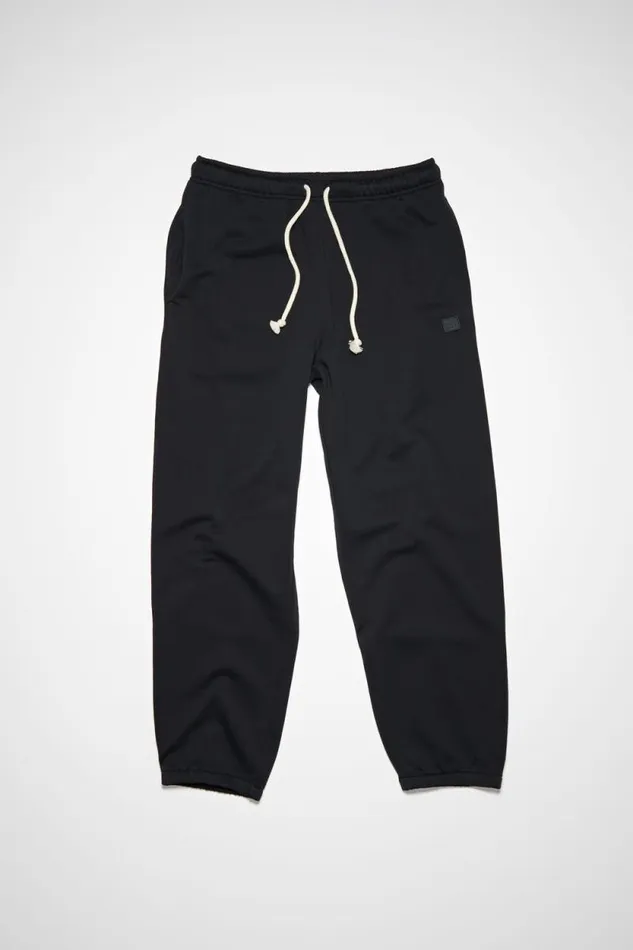 Acne Studios Cotton Sweatpants Black Man Trousers