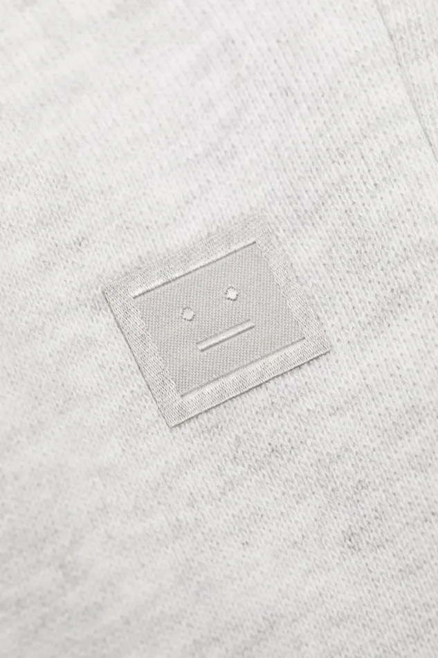 Acne Studios Cotton Sweatpants Pale Grey Melange Man Trousers