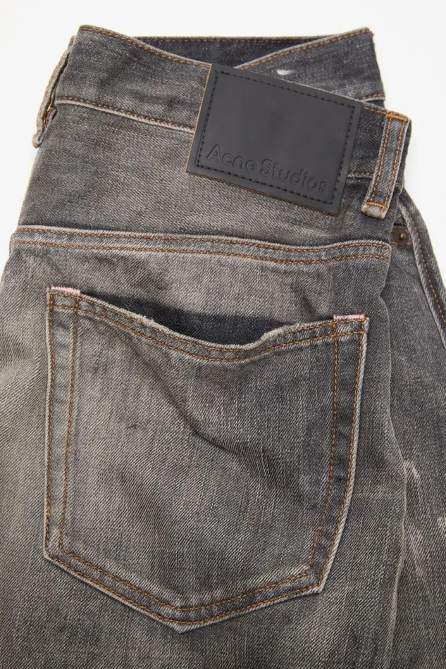 Acne Studios Denim Shorts 8211 Loose Fit Black Man Shorts
