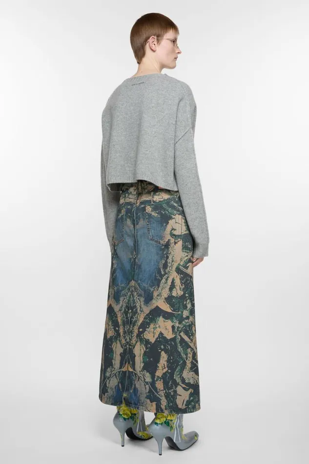 Acne Studios Denim Skirt Brown Woman Skirts