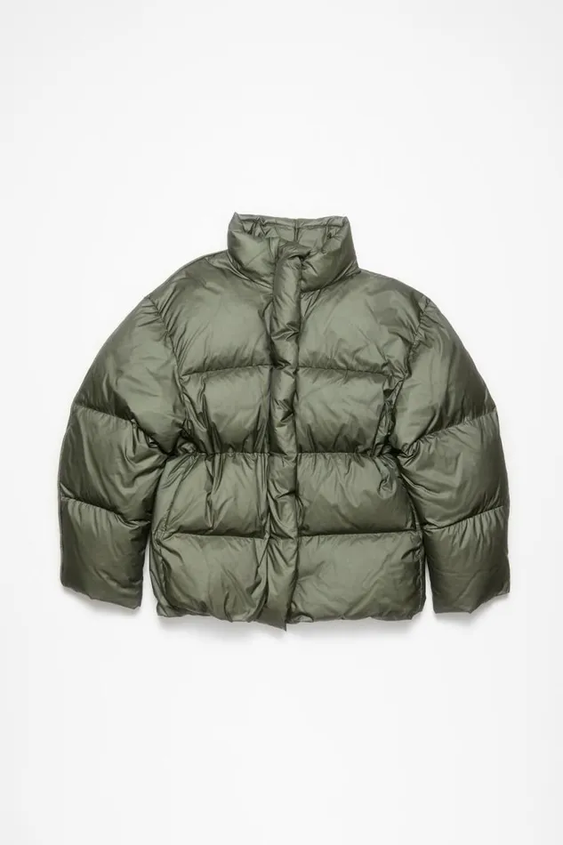 Acne Studios Down Jacket Dark Green Woman Outerwear