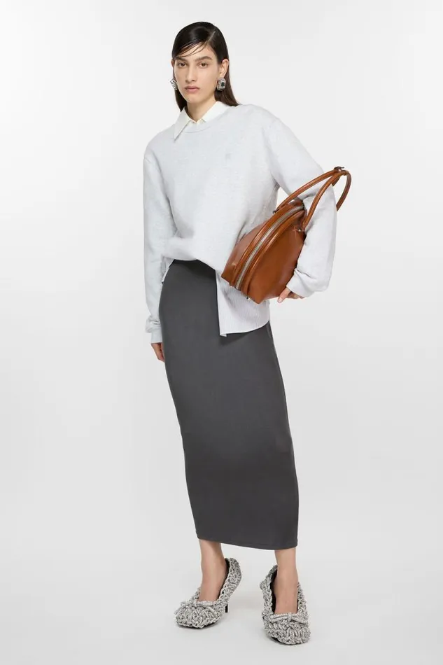 Acne Studios Fitted Skirt Black Woman Skirts