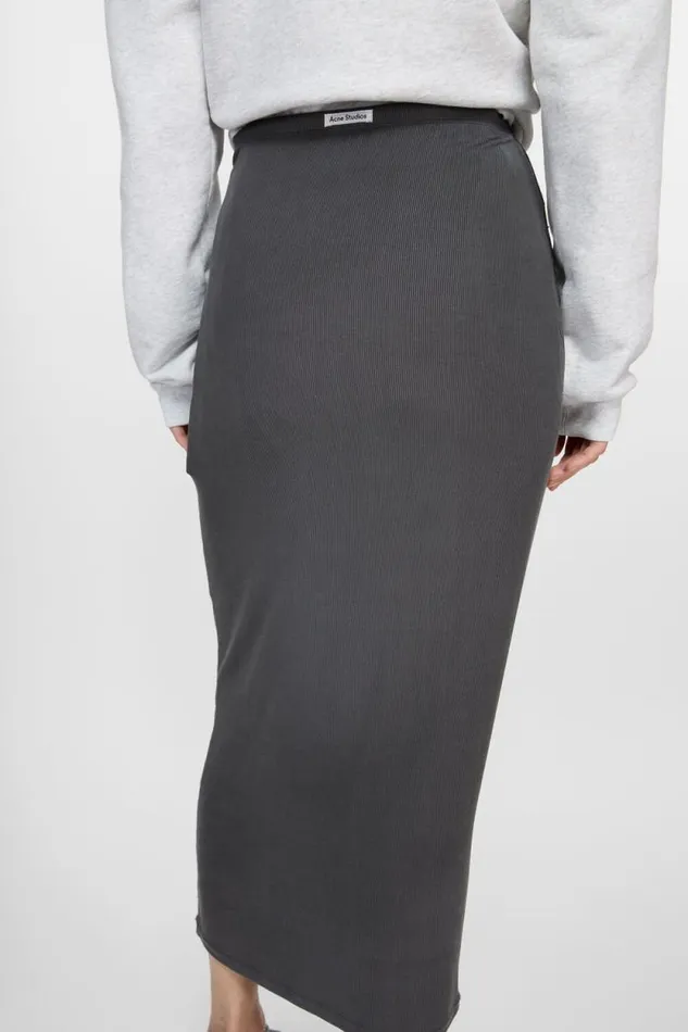 Acne Studios Fitted Skirt Black Woman Skirts