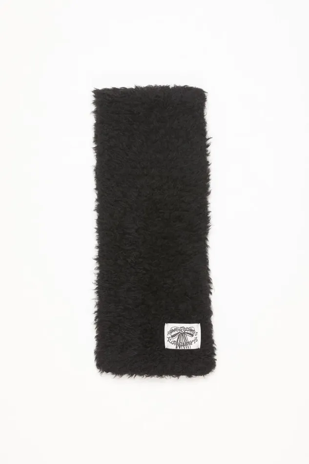 Acne Studios Fluffy Scarf 8211 Narrow Black Man Scarves