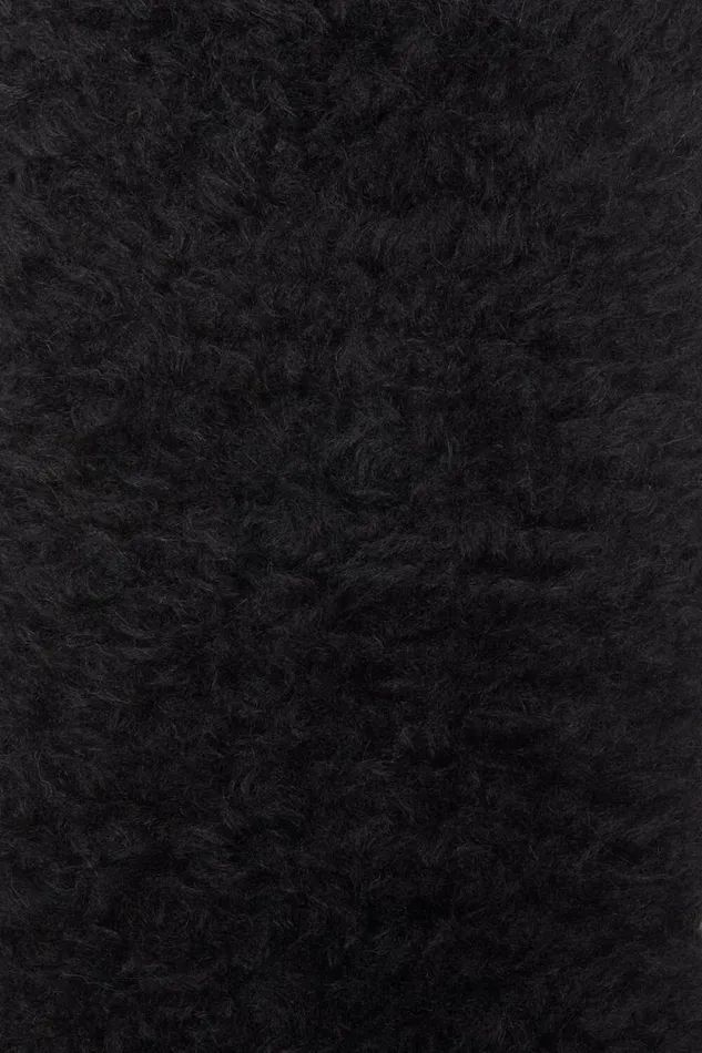 Acne Studios Fluffy Scarf 8211 Narrow Black Man Scarves