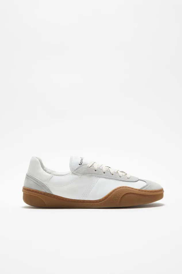 Acne Studios Laceup Sneakers Whitebrown Man Shoes