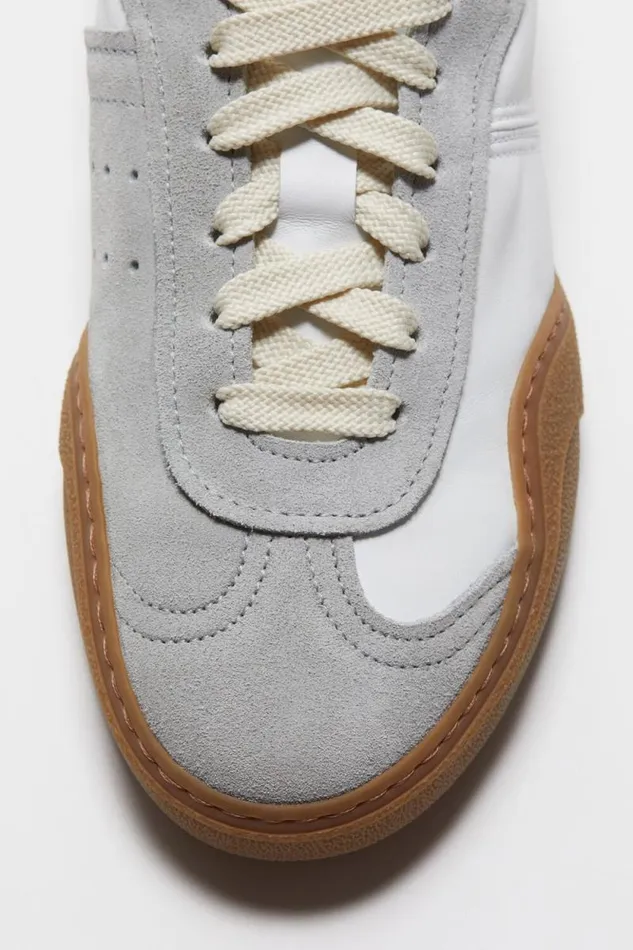 Acne Studios Laceup Sneakers Whitebrown Man Shoes