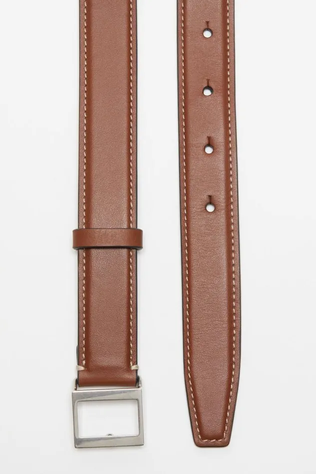 Acne Studios Leather Buckle Belt Brown Man Belts