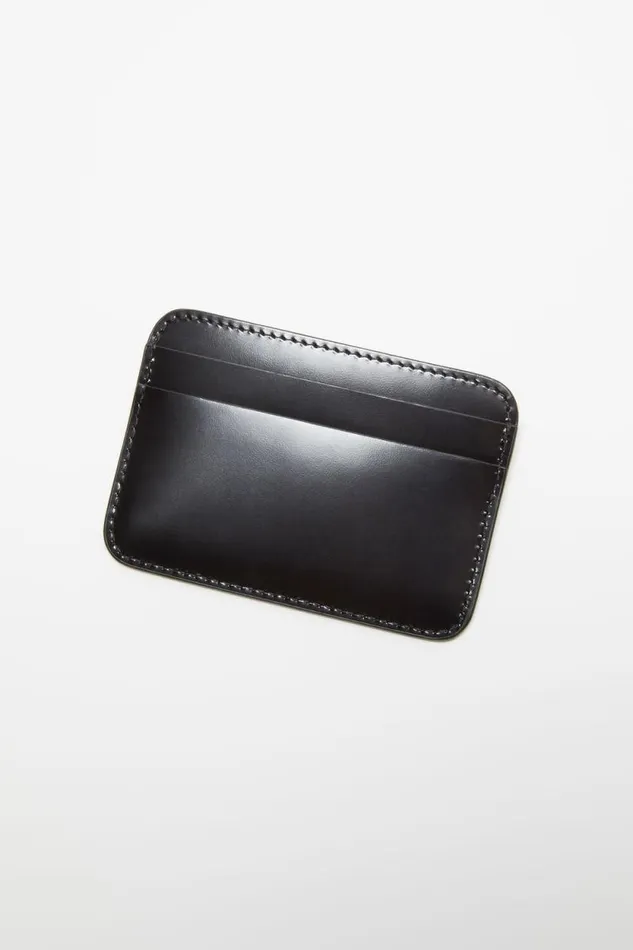 Acne Studios Leather Card Holder Black Woman Small Leather Goods