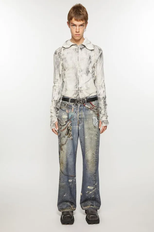 Acne Studios Logo Buckle Belt Black Man Belts