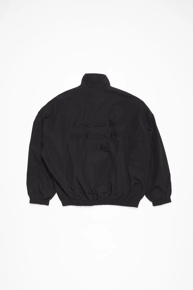 Acne Studios Logo Jacket Black Man Outerwear