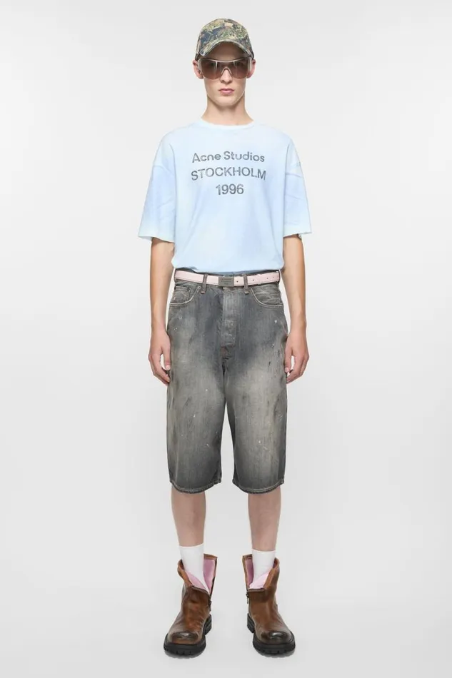 Acne Studios Logo Plaque Belt Powder Pink Man Belts