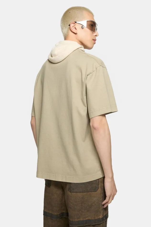 Acne Studios Logo Tshirt 8211 Relaxed Fit Sand Beige Man Tshirts