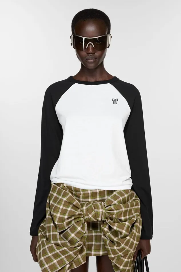 Acne Studios Long Sleeve Tshirt 8211 Regular Fit Optic White Woman Tshirts