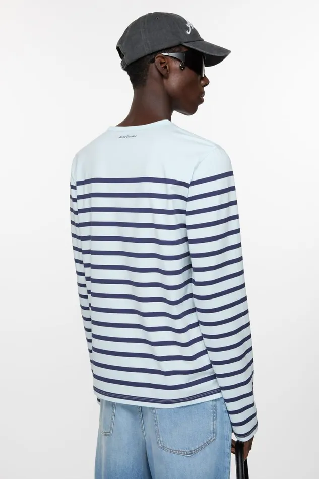 Acne Studios Long Sleeve Tshirt Pale Blue Man Tshirts