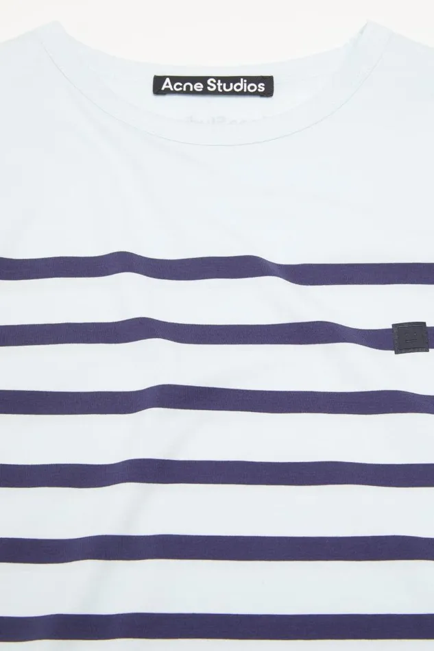Acne Studios Long Sleeve Tshirt Pale Blue Man Tshirts