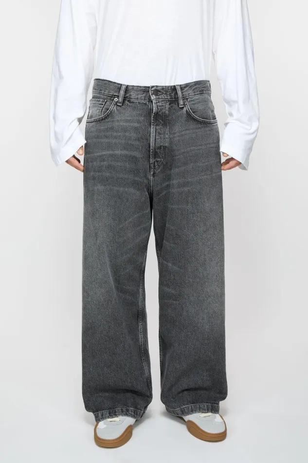 Acne Studios Loose Fit Jeans 8211 1989 Black Man Jeans