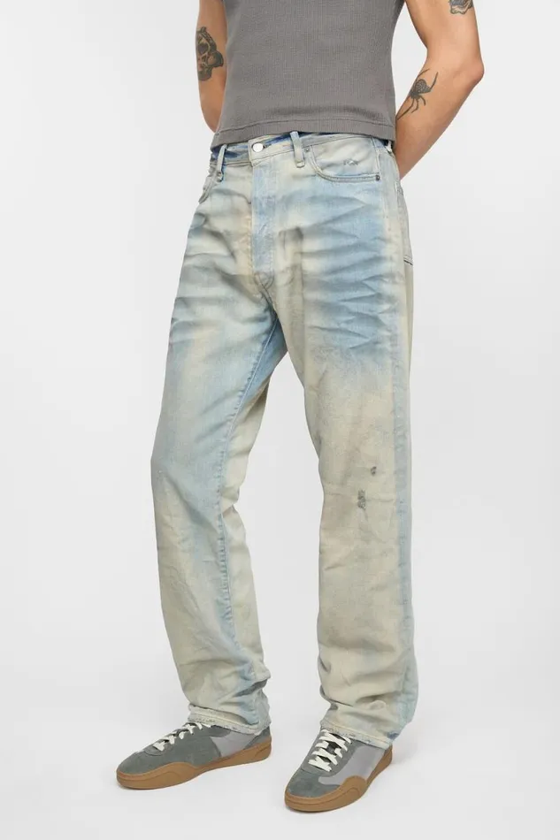 Acne Studios Loose Fit Jeans 8211 1999M Light Blue Man Jeans