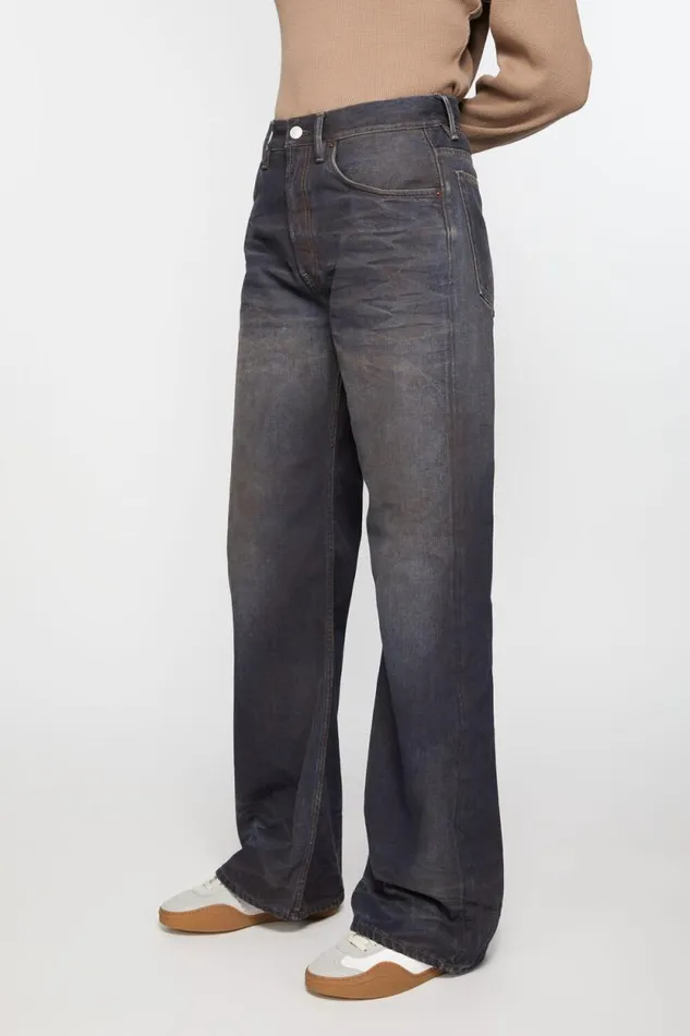 Acne Studios Loose Fit Jeans 8211 2021F Dark Blue Woman Jeans