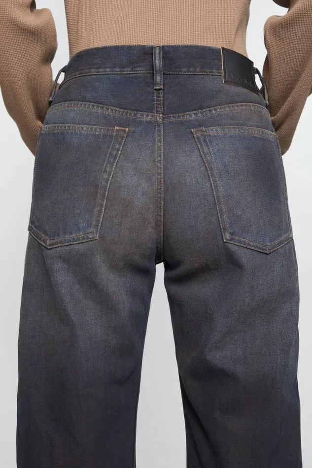 Acne Studios Loose Fit Jeans 8211 2021F Dark Blue Woman Jeans