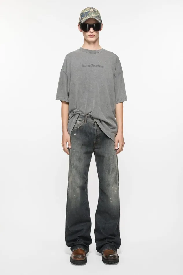 Acne Studios Loose Fit Jeans 8211 2021M Black Man Jeans