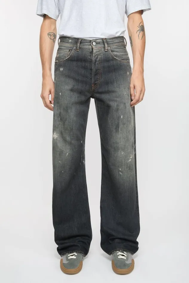 Acne Studios Loose Fit Jeans 8211 2021M Black Man Jeans
