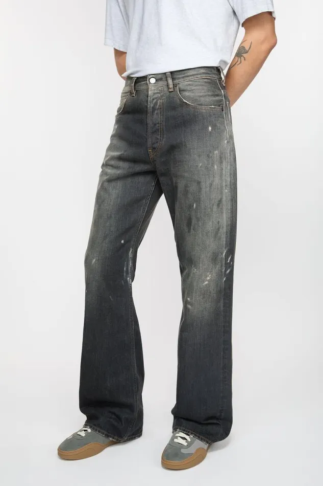 Acne Studios Loose Fit Jeans 8211 2021M Black Man Jeans