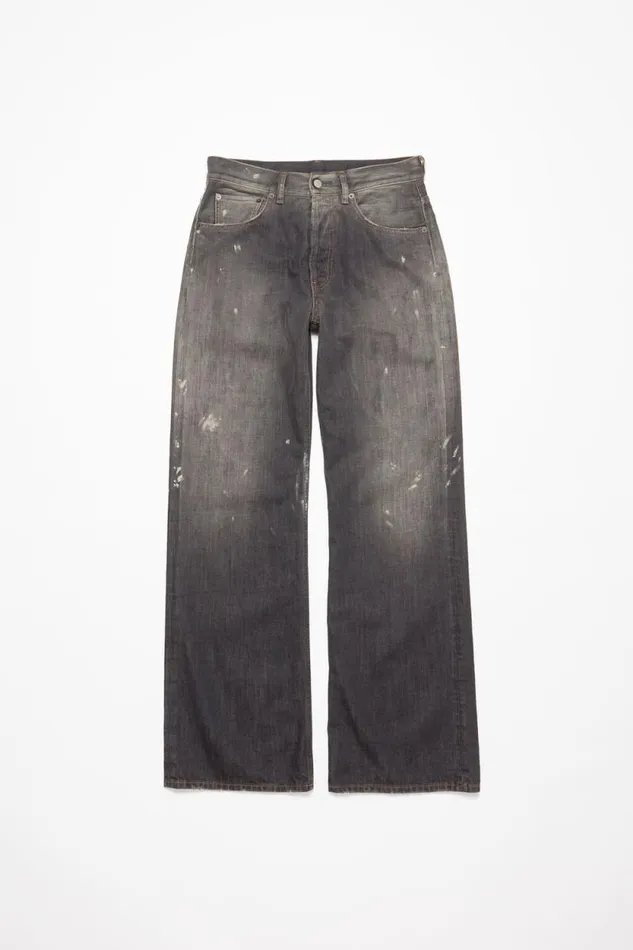 Acne Studios Loose Fit Jeans 8211 2021M Black Man Jeans