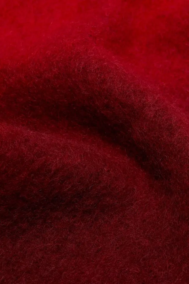 Acne Studios Mohair Dip Dye Scarf Red Woman Scarves