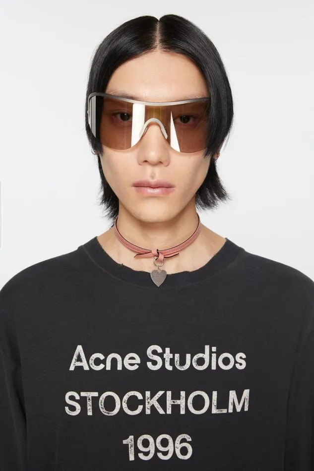 Acne Studios Musubi Charm Necklace Salmon Pink Man Jewellery