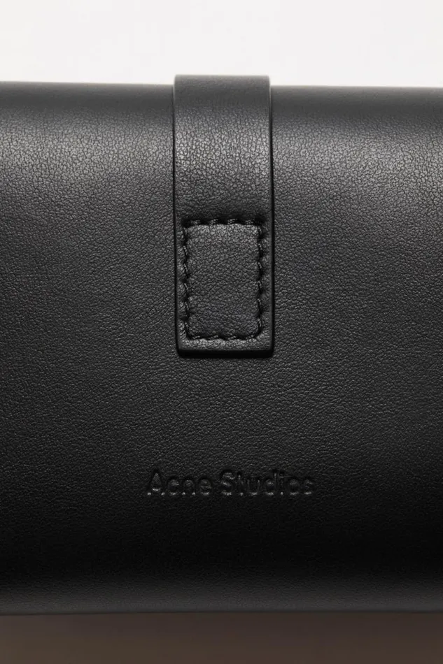 Acne Studios Musubi Folded Wallet Black Woman Small Leather Goods
