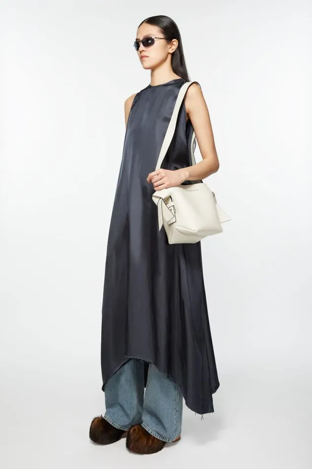 Acne Studios Musubi Mini Shoulder Bag Whiteblack Woman Bags