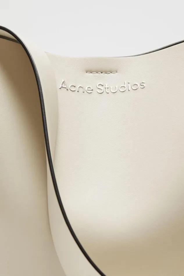 Acne Studios Musubi Mini Shoulder Bag Whiteblack Woman Bags