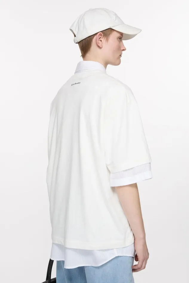 Acne Studios Printed Tshirt Optic White Woman Tshirts