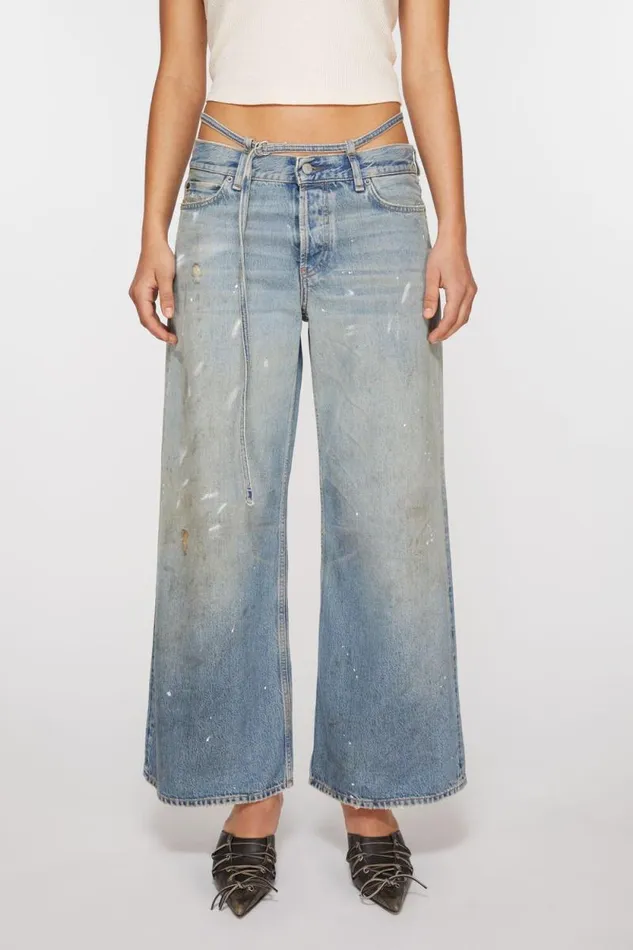Acne Studios Regular Fit Jeans 8211 2004 Light Blue Woman Jeans