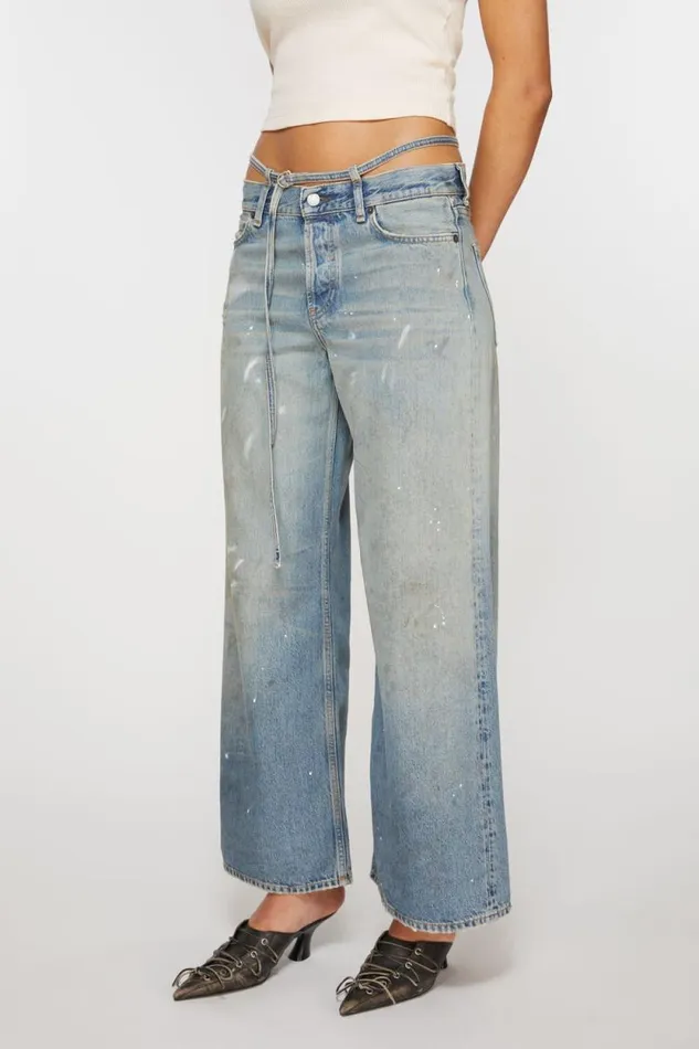 Acne Studios Regular Fit Jeans 8211 2004 Light Blue Woman Jeans