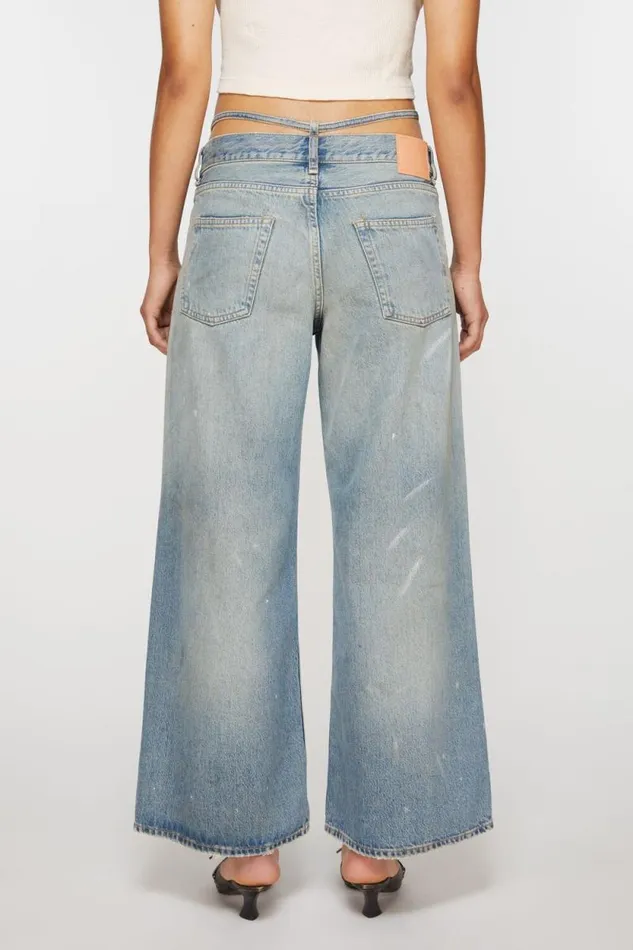 Acne Studios Regular Fit Jeans 8211 2004 Light Blue Woman Jeans