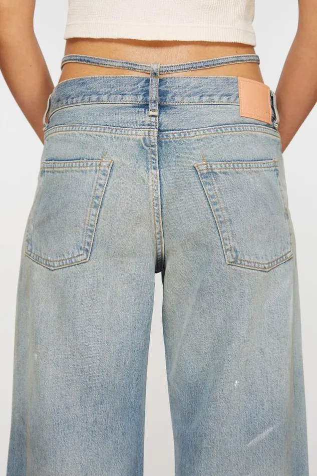 Acne Studios Regular Fit Jeans 8211 2004 Light Blue Woman Jeans